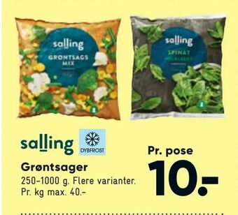Bilka Grøntsager tilbud