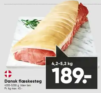 Bilka Dansk flæskesteg tilbud