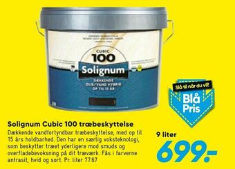 Bilka Solignum Cubic 100 træbeskyttelse tilbud