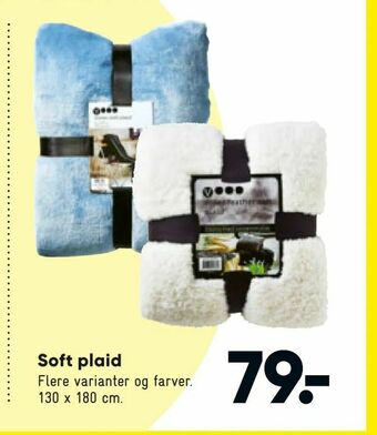 Bilka Soft plaid tilbud