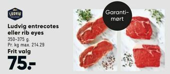 Bilka Ludvig entrecotes eller rib eyes tilbud