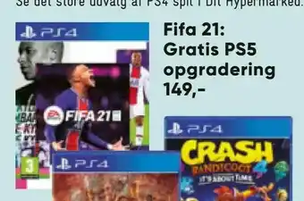 Fifa 21: Gratis PS5 opgradering