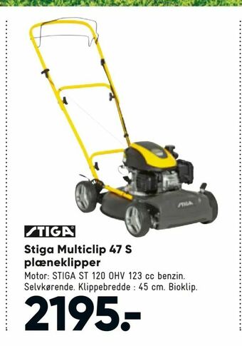 Bilka Stiga Multiclip 47 S plæneklipper tilbud