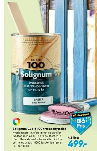 Bilka Solignum Cubic 100 træbeskyttelse tilbud