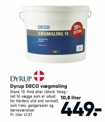 Bilka Dyrup DECO vægmaling tilbud