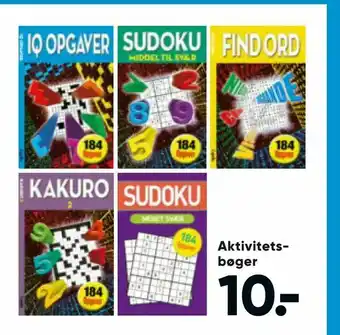 Bilka Aktivitets bøger tilbud