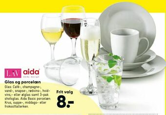 Bilka Glas og porcelæn tilbud