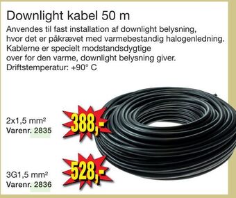 Harald Nyborg Downlight kabel 50 m tilbud