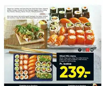 Bilka Hikari Mix menu tilbud