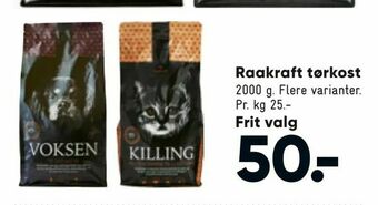 Bilka Raakraft tørkost tilbud