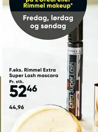 Bilka Rimmel Extra Super Lash mascara tilbud