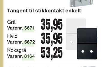Harald Nyborg Tangent til stikkontakt enkelt tilbud