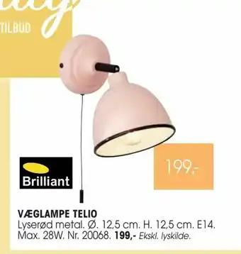 Daells Bolighus Væglampe telio tilbud