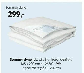 Daells Bolighus Sommer dyne tilbud