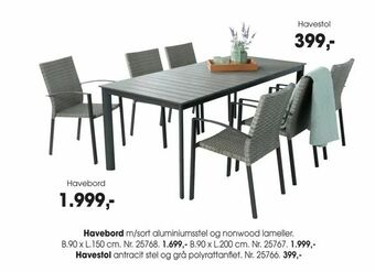 Daells Bolighus Havebord tilbud
