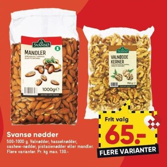 Bilka Svansø Nødder tilbud
