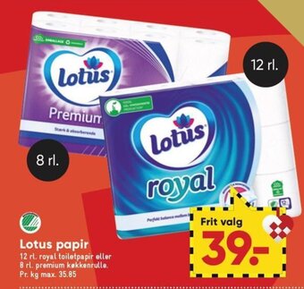 Bilka Lotus Papir tilbud