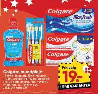 Bilka Colgate Mundpleje tilbud