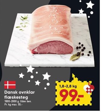 Bilka Dansk Ovnklar Flæskesteg tilbud