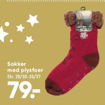 Bilka Sokker Med Plysfoer tilbud