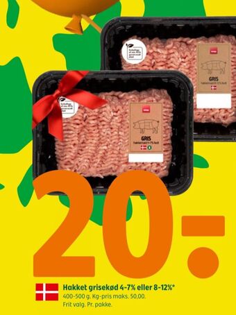 Coop 365 Coop hakket grisekød tilbud