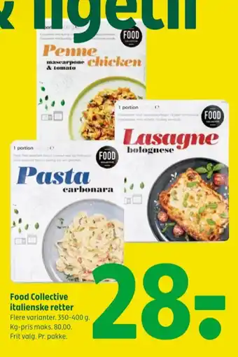 Coop 365 Food collective pasta carbonara tilbud