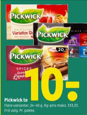 Coop 365 Pickwick tebreve tilbud