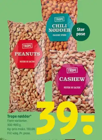 Coop 365 Trope cashewnødder tilbud