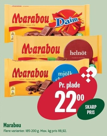Min Købmand Marabou tilbud