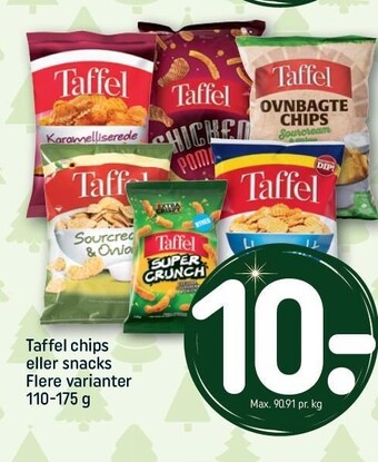 REMA 1000 Taffel chips el. snacks tilbud