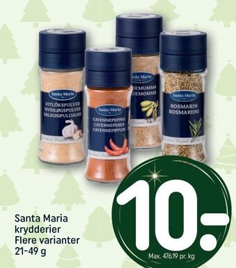 REMA 1000 Santa maria krydderier tilbud
