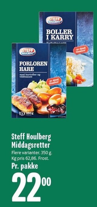 Min Købmand Steff houlberg middagsretter tilbud