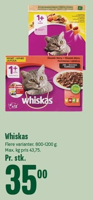Min Købmand Whiskas tilbud