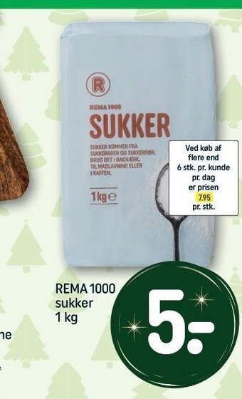 REMA 1000 Rema 1000 sukker tilbud