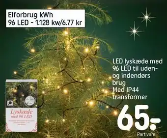REMA 1000 Led lyskæde m. 96 led til uden og indendørsbrug tilbud