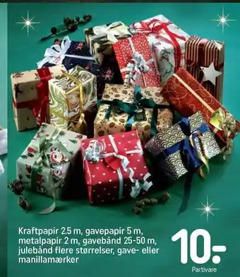 Gavepapir, gavebånd