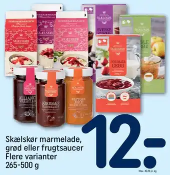 REMA 1000 Skælskør marmelade grød el. frugtsaucer tilbud