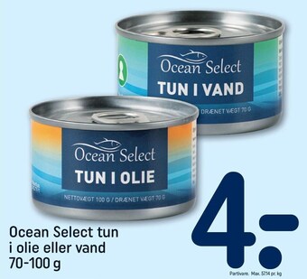 Ocean select tun i olie el. vand
