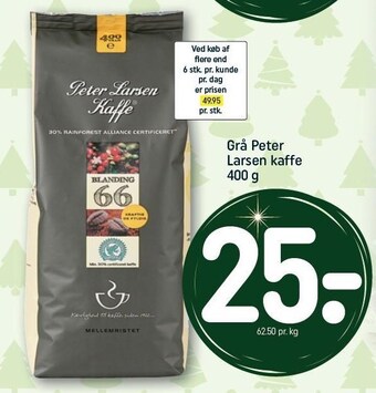 REMA 1000 Grå peter larsen kaffe tilbud
