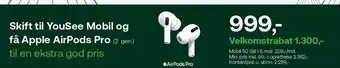 Stift til yousee mobil og få apple airpods pro