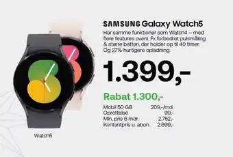 YouSee Samsung galaxy watch5 tilbud