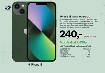 YouSee Iphone 13 tilbud