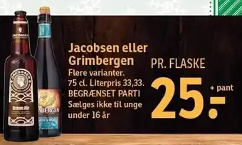 SPAR Jacobsen el. grimbergen tilbud