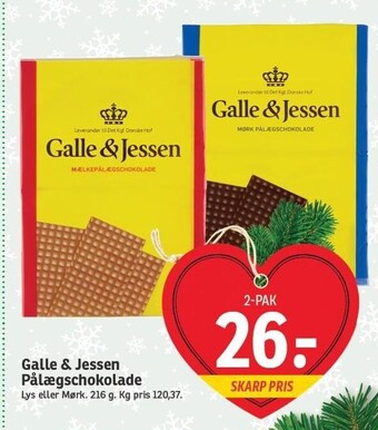 Galle & jessen pålægschokolade
