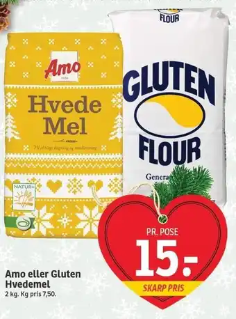 SPAR Amo el. gluten hvedemel tilbud