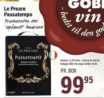SPAR Le preare passatempo tilbud