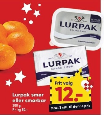 Bilka Lurpak smør el. smørbar tilbud