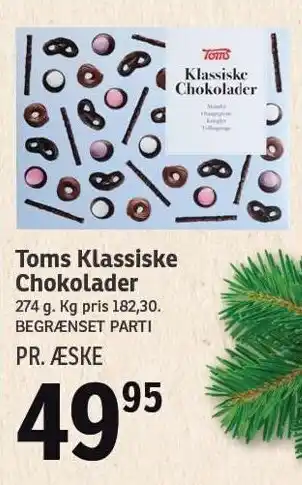 SPAR Toms klassiske chokolader tilbud