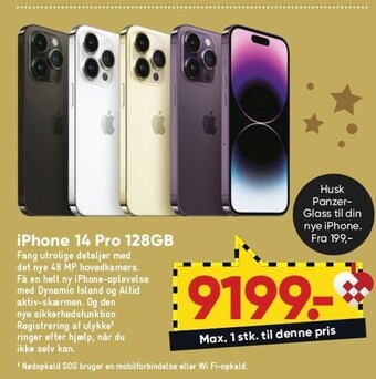 Bilka Iphone 14 pro 128gb tilbud