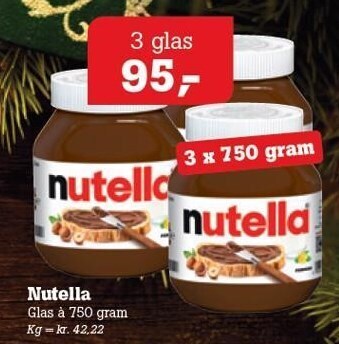 Poetzsch Padborg Nutella tilbud